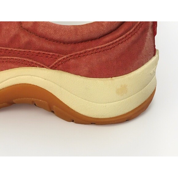 L.L. Bean Women’s Sunwashed Canvas Moc Shoes Red Size 6.5 Slip On Comfort EUC - Picture 6 of 10